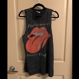 Rolling Stones Band Shirt Oversized Tank